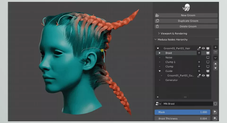 MEDUSA NODES - The fishbone braids, where the side hairs automatically integrate into the main braid, may not be flawless, but they could still prove useful for some of you.