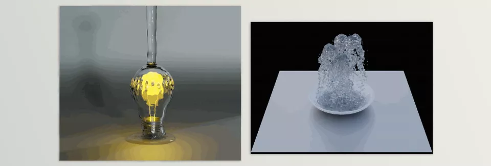 FluidLab - Create your simulations in real-time in the viewport, no need to wait for an "invisible" bake. 