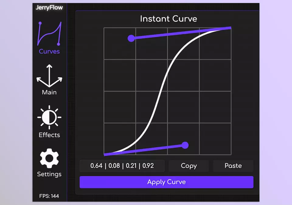 Jerryflow v2 - Instant Curves let you apply curve adjustments directly to your keyframes, providing immediate control and enhanced flexibility.