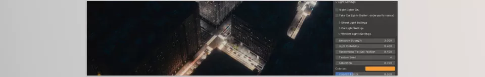 The City Generator - Create nightscapes