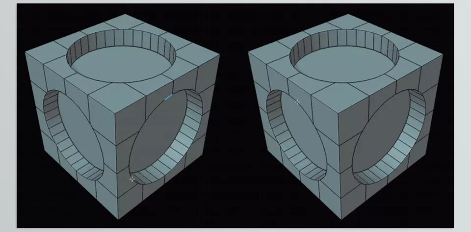 NGon Loop Select - The addon will automatically try again with a larger threshold of face angle.