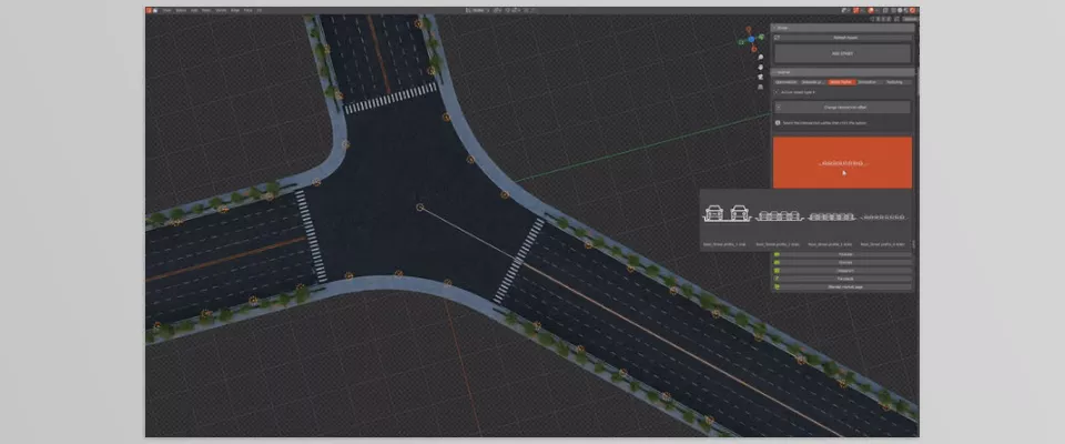 Blender Market - Next Street - Easily select your preferred profile from the browser and create diverse, captivating urban environments with a variety of options.
