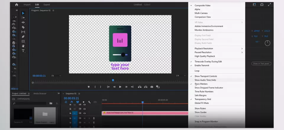 Music And Podcast Icons And Titles for Premiere Pro - The animations include an mp3 player, CD/DVD disk, equalizer, earphones, microphone, tape, and more