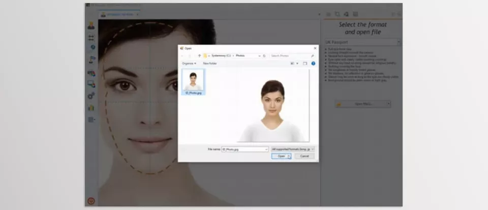 ID Photos Pro - Automated processing using biometric algorithms