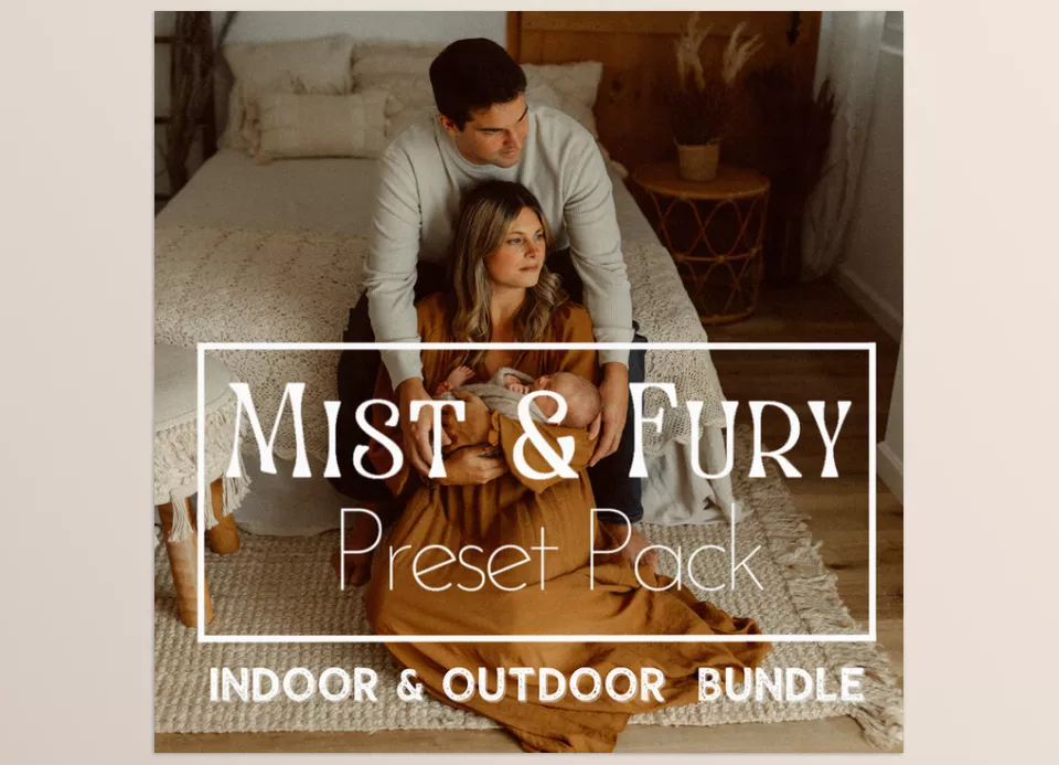 Mist and Fury Indoor & Outdoor Bundle - presets that give you beautiful color contrast, options with warm green tones and also cool green tones.