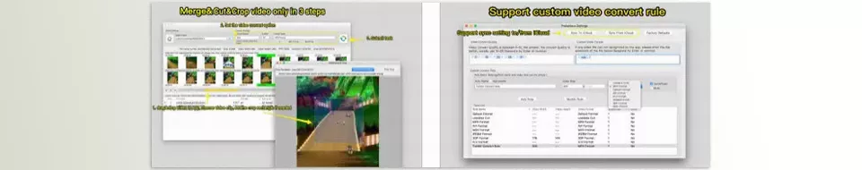 Video Cut and Crop and Join - Utilizing FFmpeg for efficient video manipulation to ensure fast cutting, merging, and cropping across a wide range of popular video formats.