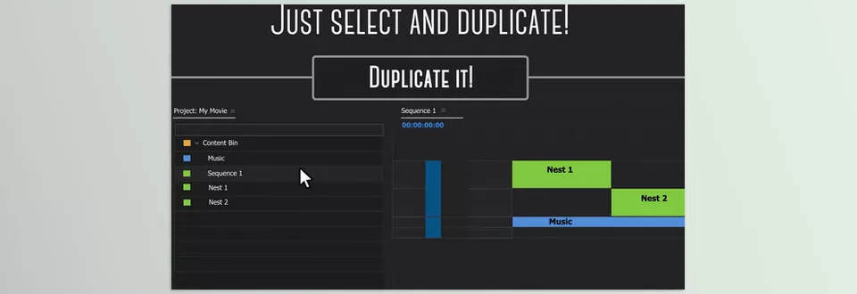 Aescripts - Duplicate It - The process requires you to manually replace all nested items and clone each nest individually. However, we’ve found a solution to this issue.