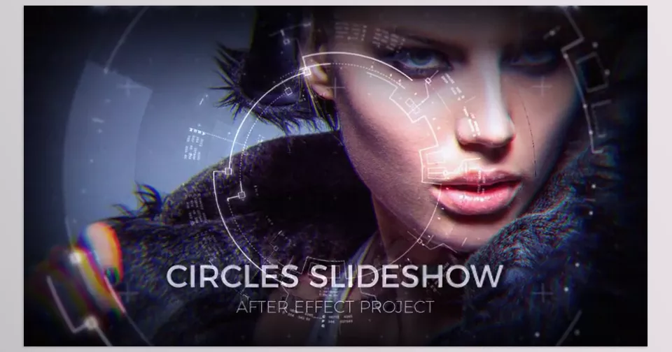 Videohive - Circles Slideshow - Create stunning, high-tech presentations with sleek visual effects and customizable placeholders for your photos and videos.