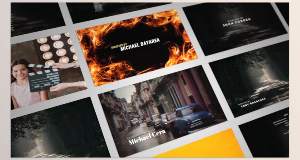 Movie Credits - Effortlessly design cinematic titles with a variety of customizable templates.