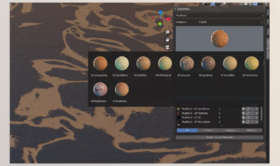 Mudrock - All the materials have easy-to-navigate settings and you can quickly change them.