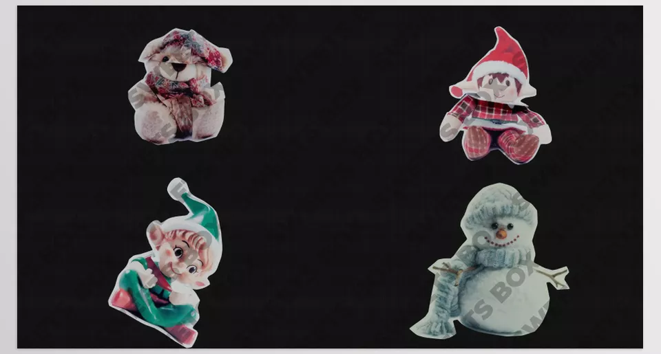 Christmas Characters Toys for After Effects - Bring the holiday magic to life with charming, animated Christmas characters that unfold from crumpled paper.