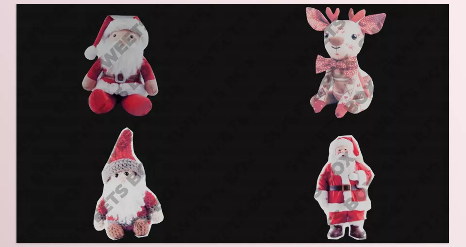 Christmas Characters Toys for After Effects - Infuse a playful charm into your seasonal projects with lifelike stop-motion animations featuring festive characters.