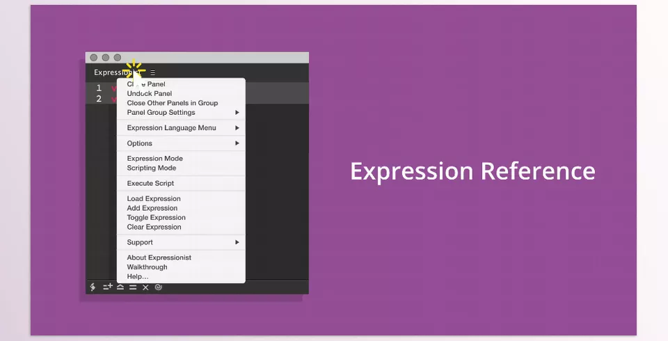 Expressionist - Simplify complex animations by managing and applying expressions to multiple properties effortlessly with advanced tools and inline error handling.