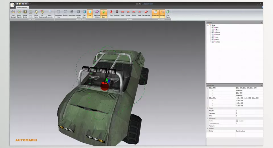 Autoconverter - Seamlessly convert and adapt 3D models across a wide range of formats with ease.