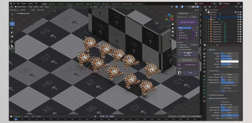 Physics Placer - Simplify complex placement tasks and save time with intuitive controls for object positioning and behavior.