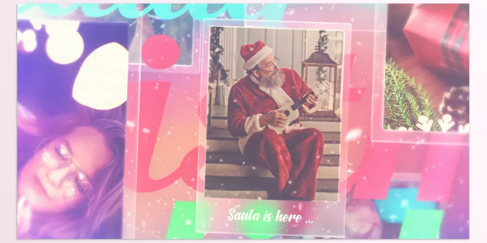 Videohive - Holidays Opener - Create stunning holiday intros and slideshows with customizable text and color options.