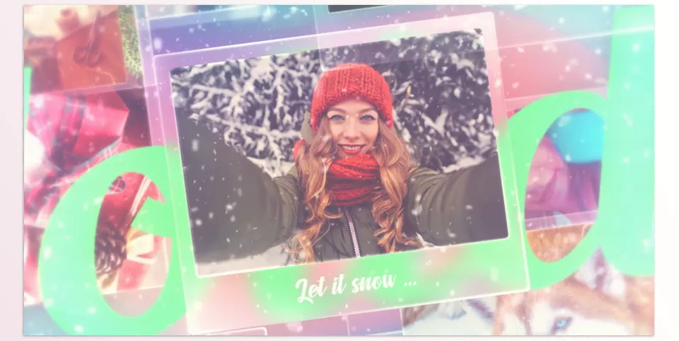 Videohive - Holidays Opener - Easily transform your photos and videos into festive visuals with a clean, well-organized template.