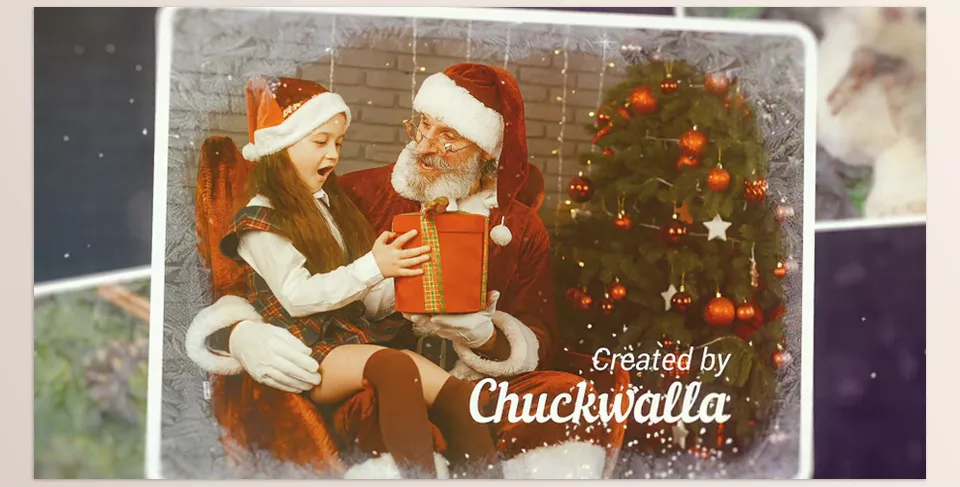 Videohive - Christmas Photo Slideshow - Celebrate your favorite moments with a sleek and customizable slideshow template.