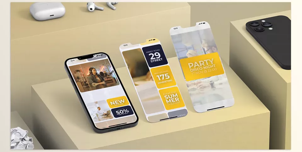 Videohive - Instagram Vertical Reels Yellow - Transform your content with bold yellow accents and effortless customization.