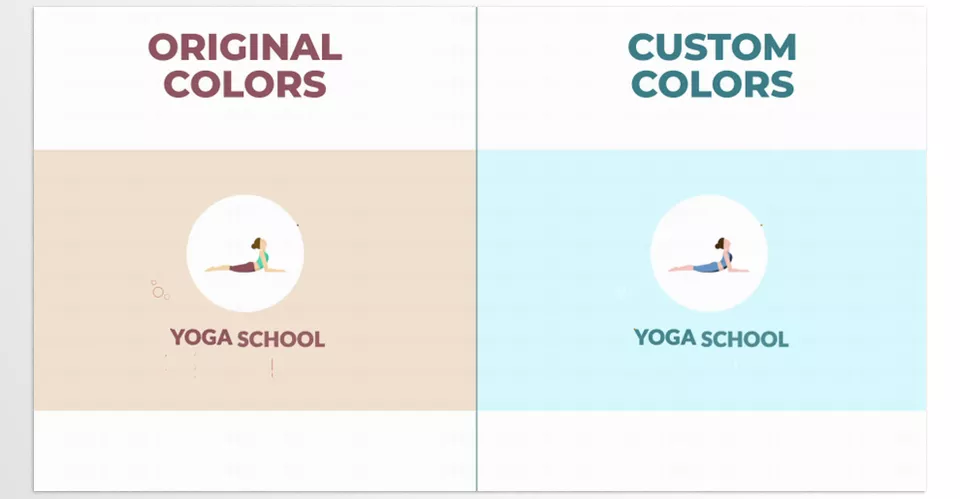 Yoga School Logo Reveal for After Effects - Transform your logo with a serene and yoga-inspired animation.