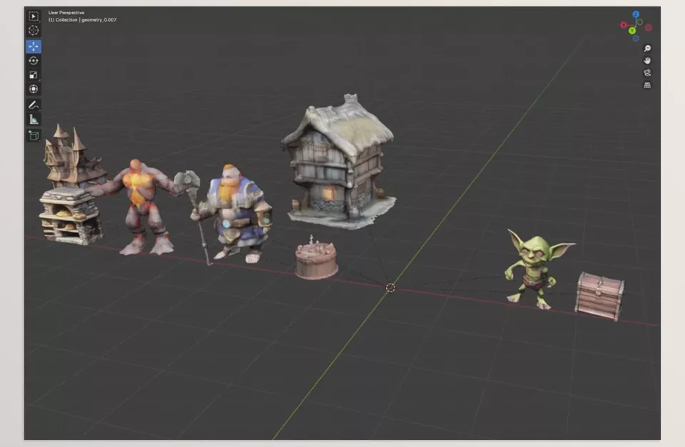 Blender AI Library Pro - Generate detailed 3D models directly from text descriptions using the latest I technology.