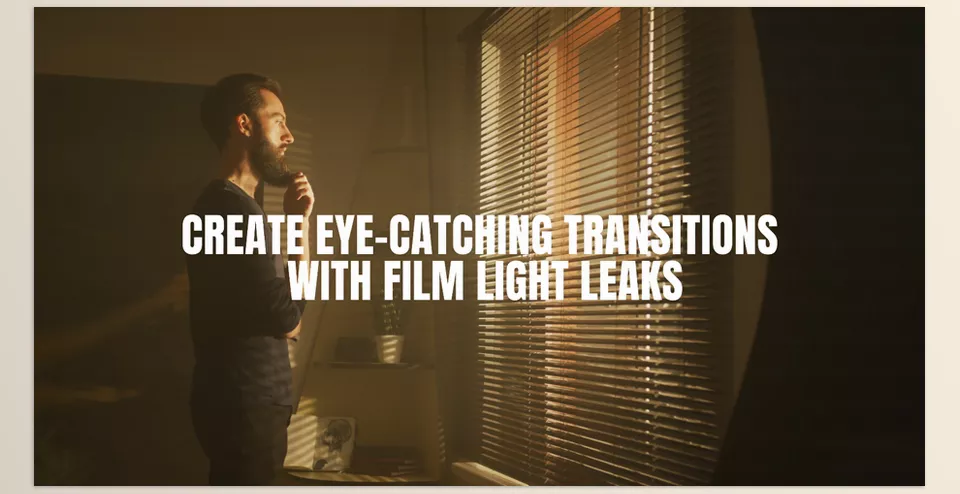 Film Burn Light Leak Transitions and Cinematic LUTs Overlays Bundle - Create eye-catching transitions with Film Light Leaks.