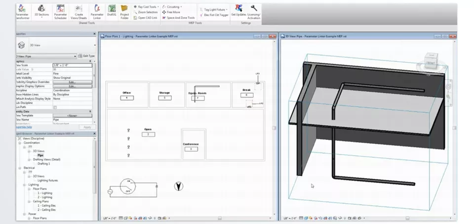 RUSHFORTH Tools for Revit - Manage shared parameters