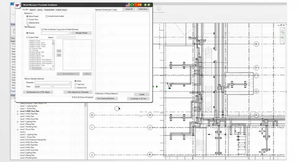 RUSHFORTH Tools for Revit - Facilitate 3D section creation