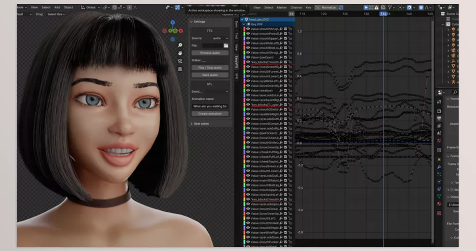 Easyvfx Lip Sync Plugin For Blender - Automated facial animation