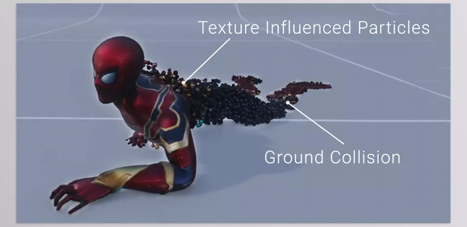 Disintegration Fxs - Customizable materials with simulation-generated attributes.