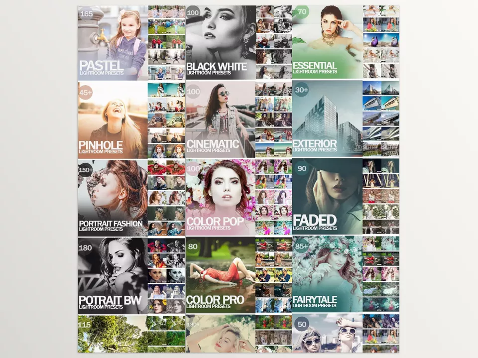 20000+ Mega bundle Mobile and Desktop Lightroom Presets - Diverse styles