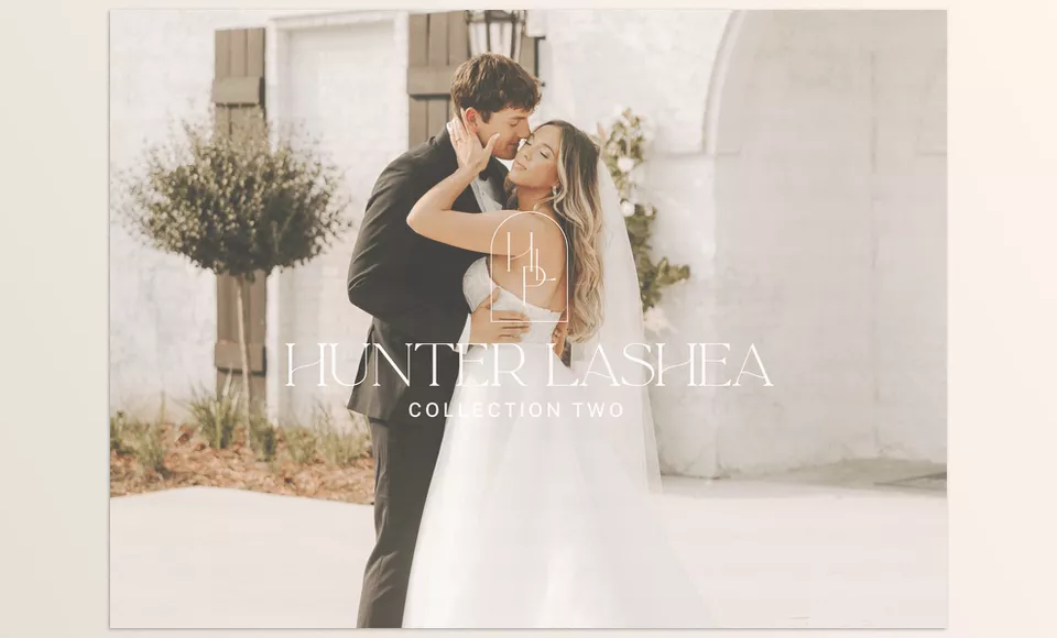 The Wedding Collection Two Presets - Warm & Creamy presets with bright whites and muted greens.