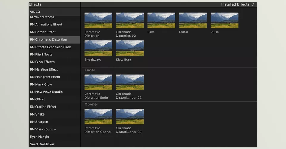 Chromatic Distortion Effect for Final Cut Pro - Customizable 