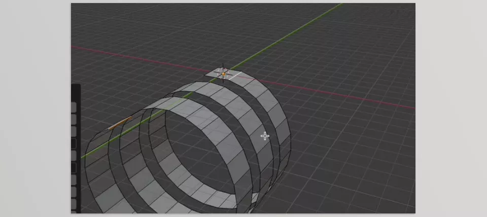 Edge Extrude - When extruding and creating a face, the face rotates around the edge either clockwise or counterclockwise.