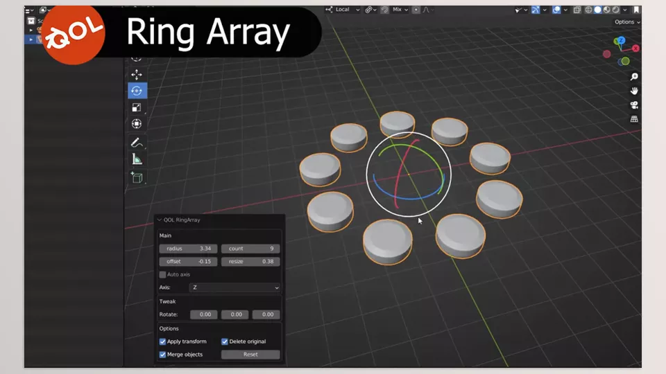 Qol Tools Ringarray - It Allows you to stay in the flow.