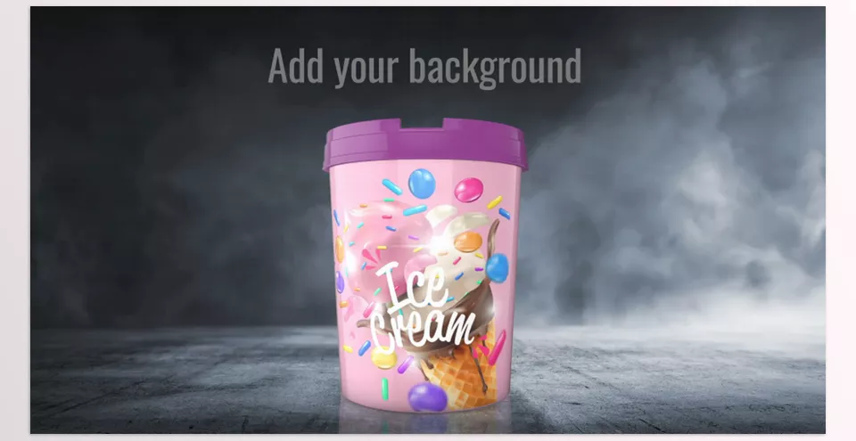 Ice Cream Real 3D Mockups - Fully customizable colours, styles, and animations for unique designs!