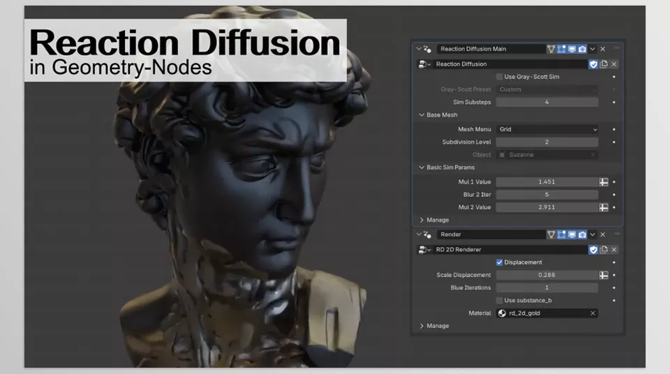 Reaction Diffusion - Input mesh and Conditioning