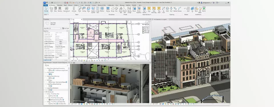 Revit - Create and develop your design intent.