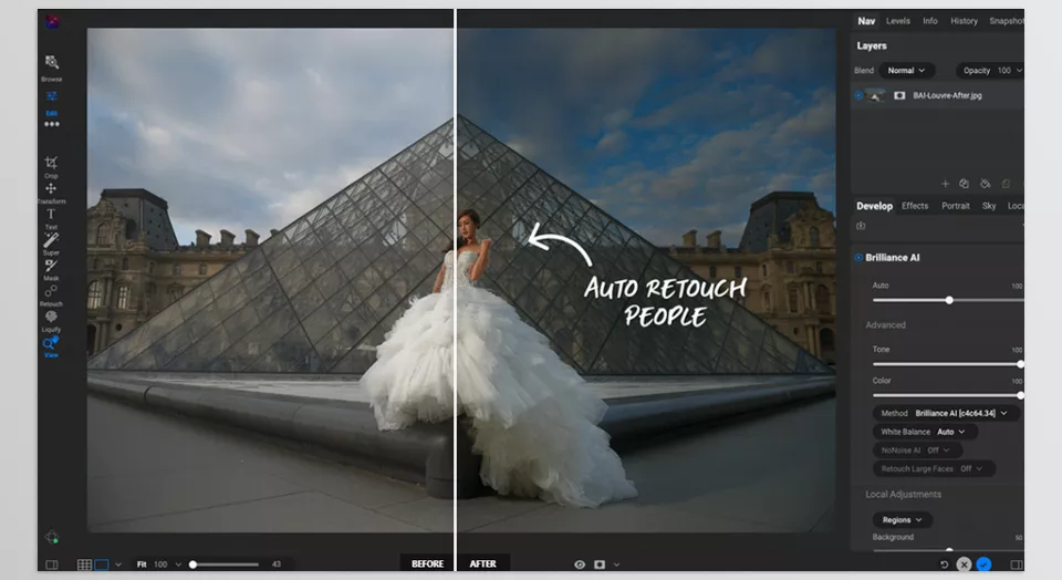 Photo Raw Max - Making adjustments to specific areas in your photos is effortless with the new Super Select AI Masking Tool.