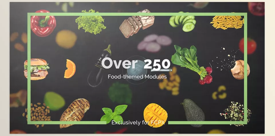 mCuisine - over 300 high-quality modules to create stylish, eye-catching cooking compositions.