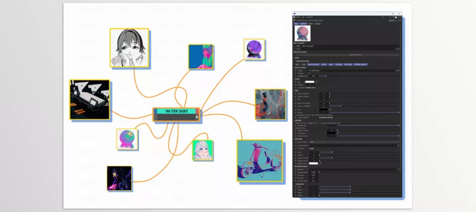 YMA Toon Shader for Redshift and Cinema 4D - Create stunning stylized renders with customizable toon shading presets and seamless integration.