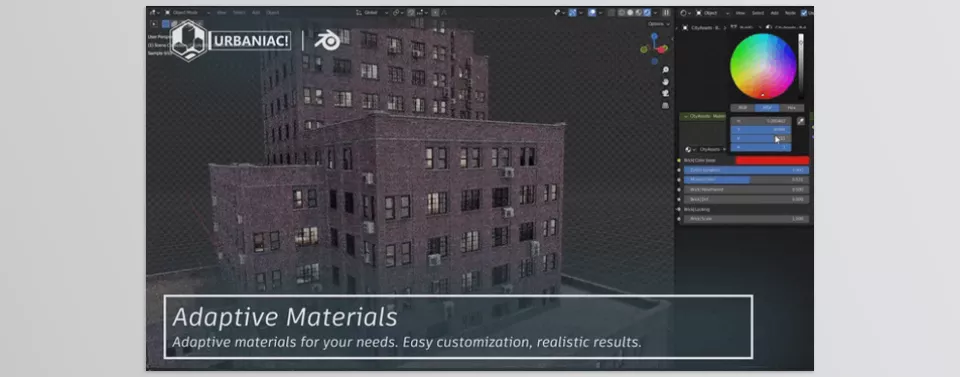 Urbaniac! Building Generator - Customize Materials