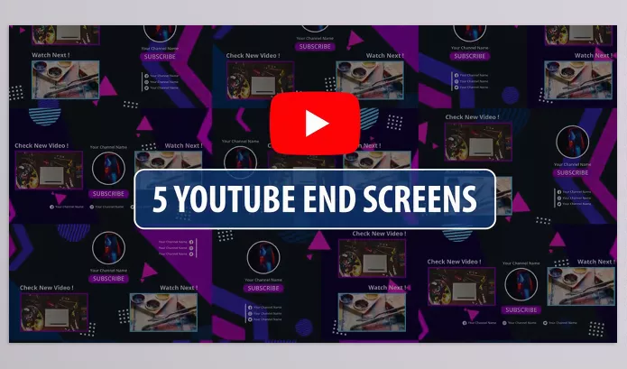 Videohive – YouTube End Screens Vol.4 | After Effects Download 29369285