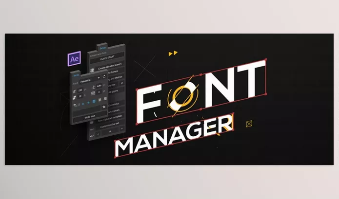 Aescripts – Font Manager for AE Download v2.0.1 (Win, Mac)