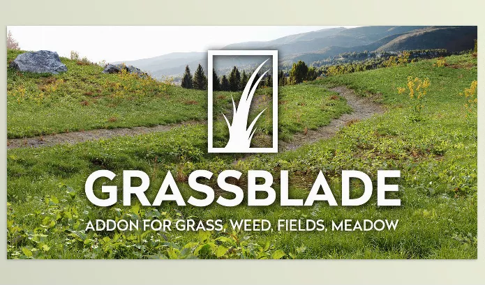 Blender – Grassblade Download v2.6 (Addon For Grass, Weed, Field, Meadow, Lawn)