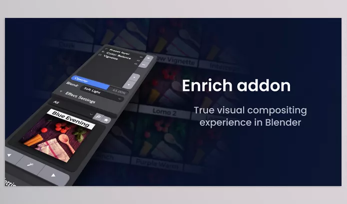 Blender – Enrich Download v2.1.0 (Addon For True Visual Compositing)