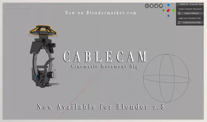 Blender – Cablecam Download v1.00 (Cinematic Camera Movement Rig)