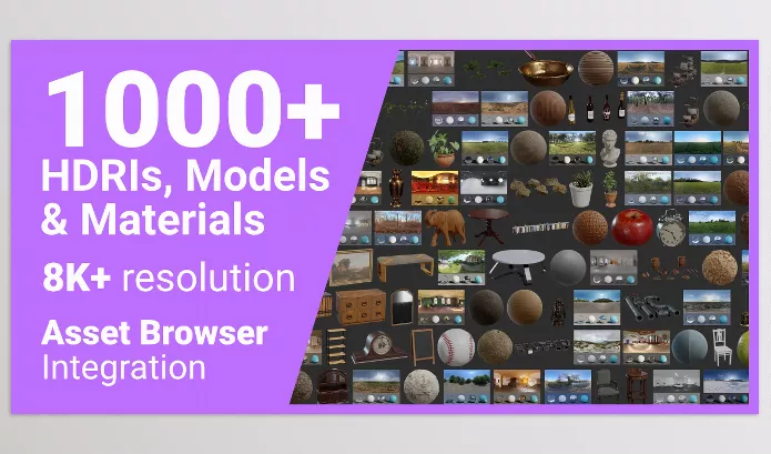 Blender – Poly Haven Asset Browser Download v1.1.10