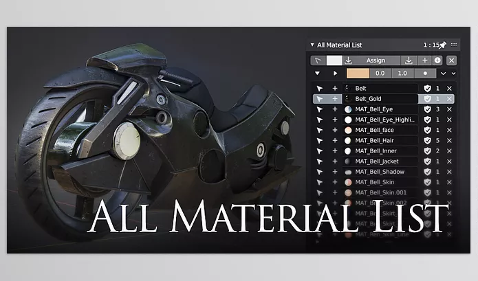 Blender – All Material List Download v2.7.58