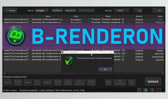 Blender – B Renderon Download v3.1 – Win (Standalone Render Manager)